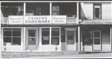 Howard & Winona Leach's Hardware & Andy's Barbershop in 1966